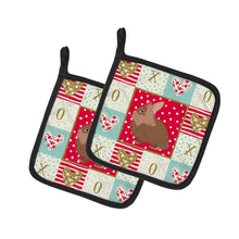 Load image into Gallery viewer, Lionhead Rabbit Love Pot Holders - Set of 2 - Heat-Resistant Kitchen Essentials CK5387PTHD