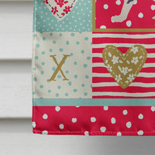 Load image into Gallery viewer, English Spot Rabbit Love Flag Canvas House Size CK5388CHF