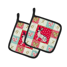 Load image into Gallery viewer, English Spot Rabbit Love Pot Holders - Set of 2 - Heat-Resistant Kitchen Essentials CK5388PTHD