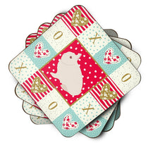Load image into Gallery viewer, Hermelin Rabbit Love Coasters - Set of 4 Lightweight Foam, Absorbent Drink Coasters  CK5391FC