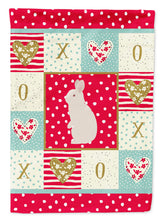 Load image into Gallery viewer, New Zealand White Rabbit Love Flag Canvas House Size CK5392CHF