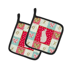 Load image into Gallery viewer, New Zealand White Rabbit Love Pot Holders - Set of 2 - Heat-Resistant Kitchen Essentials CK5392PTHD