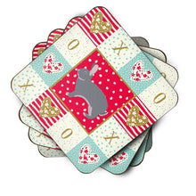 Load image into Gallery viewer, Giant Chinchilla Rabbit Love Coasters - Set of 4 Lightweight Foam, Absorbent Drink Coasters  CK5393FC