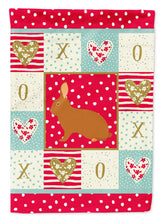 Load image into Gallery viewer, Rex Rabbit Love Flag Canvas House Size CK5396CHF