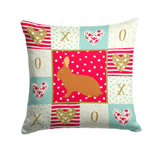 Load image into Gallery viewer, Rex Rabbit Love Throw Pillow - 14x14 Decorative Pillow – Art for Your Home &amp; Patio CK5396PW1414