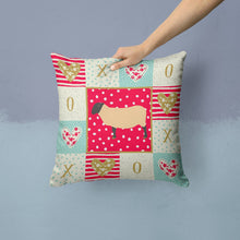 Load image into Gallery viewer, Suffolk Sheep Love Throw Pillow - 14x14 Decorative Pillow – Art for Your Home &amp; Patio CK5399PW1414