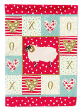 Load image into Gallery viewer, Scottish Blackface Sheep Love Flag Canvas House Size CK5400CHF
