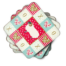 Load image into Gallery viewer, Scottish Blackface Sheep Love Coasters - Set of 4 Lightweight Foam, Absorbent Drink Coasters  CK5400FC