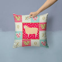 Load image into Gallery viewer, English Leicester Longwool Sheep Love Throw Pillow - 14x14 Decorative Pillow – Art for Your Home &amp; Patio CK5401PW1414