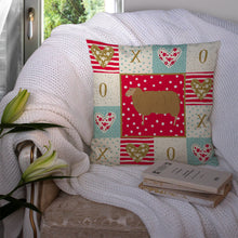 Load image into Gallery viewer, East Friesian Sheep Love Throw Pillow - 14x14 Decorative Pillow – Art for Your Home &amp; Patio CK5404PW1414