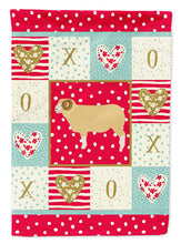 Load image into Gallery viewer, Horned Dorset Sheep Love Flag Canvas House Size CK5407CHF