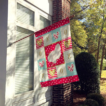 Load image into Gallery viewer, White Holland Turkey Love Flag Canvas House Size CK5410CHF