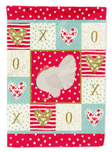Load image into Gallery viewer, White Holland Turkey Love Garden Flag – Decorative Outdoor Yard Flag CK5410GF