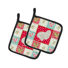 Load image into Gallery viewer, White Holland Turkey Love Pot Holders - Set of 2 - Heat-Resistant Kitchen Essentials CK5410PTHD