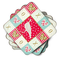 Load image into Gallery viewer, Beltsville Small White Turkey Hen Love Coasters - Set of 4 Lightweight Foam, Absorbent Drink Coasters  CK5416FC