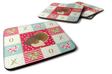 Load image into Gallery viewer, French Turkey Dindon Love Coasters - Set of 4 Lightweight Foam, Absorbent Drink Coasters  CK5417FC