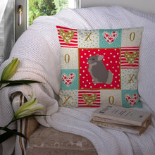 Load image into Gallery viewer, Beige Wellman Chinchilla Love Throw Pillow - 14x14 Decorative Pillow – Art for Your Home &amp; Patio CK5419PW1414