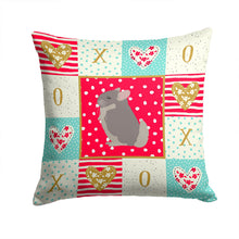 Load image into Gallery viewer, Beige Wellman Chinchilla Love Throw Pillow - 14x14 Decorative Pillow – Art for Your Home &amp; Patio CK5419PW1414