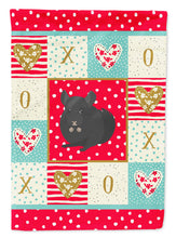 Load image into Gallery viewer, Charcoal Chinchilla Love Flag Canvas House Size CK5421CHF