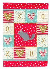 Load image into Gallery viewer, Foggy Chinchilla Love Flag Canvas House Size CK5422CHF