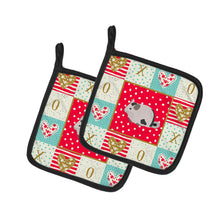 Load image into Gallery viewer, Mosaic Chinchilla Love Pot Holders - Set of 2 - Heat-Resistant Kitchen Essentials CK5423PTHD