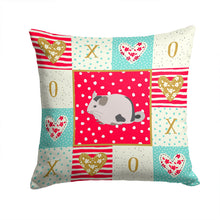 Load image into Gallery viewer, Mosaic Chinchilla Love Throw Pillow - 14x14 Decorative Pillow – Art for Your Home &amp; Patio CK5423PW1414