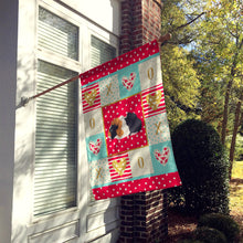 Load image into Gallery viewer, Abyssinian Guinea Pig Love Flag Canvas House Size CK5426CHF