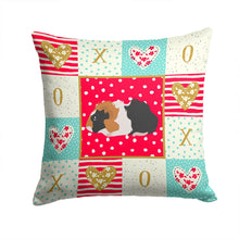 Load image into Gallery viewer, Abyssinian Guinea Pig Love Throw Pillow - 14x14 Decorative Pillow – Art for Your Home &amp; Patio CK5426PW1414
