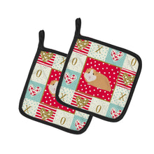 Load image into Gallery viewer, American Guinea Pig Love Pot Holders - Set of 2 - Heat-Resistant Kitchen Essentials CK5427PTHD