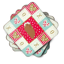 Load image into Gallery viewer, Crested Guinea Pig Love Coasters - Set of 4 Lightweight Foam, Absorbent Drink Coasters  CK5428FC