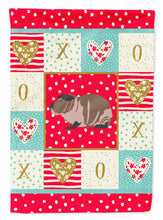Load image into Gallery viewer, Skinny Guinea Pig Love Flag Canvas House Size CK5435CHF