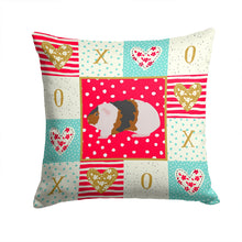 Load image into Gallery viewer, Teddy Guinea Pig Love Throw Pillow - 14x14 Decorative Pillow – Art for Your Home &amp; Patio CK5436PW1414