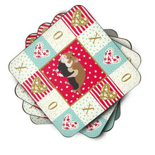 Load image into Gallery viewer, European Hamster Love Coasters - Set of 4 Lightweight Foam, Absorbent Drink Coasters  CK5441FC