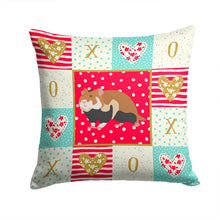 Load image into Gallery viewer, European Hamster Love Throw Pillow - 14x14 Decorative Pillow – Art for Your Home &amp; Patio CK5441PW1414