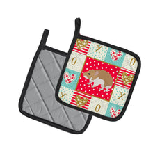 Load image into Gallery viewer, Turkish Hamster Love Pot Holders - Set of 2 - Heat-Resistant Kitchen Essentials CK5445PTHD