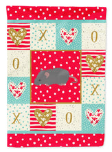 Load image into Gallery viewer, Australian Long Coated Mouse Love Flag Canvas House Size CK5447CHF