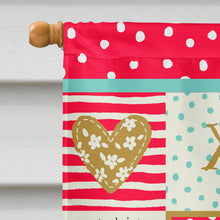 Load image into Gallery viewer, Zebra Mouse Love Flag Canvas House Size CK5455CHF