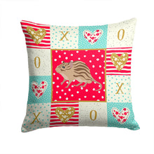 Load image into Gallery viewer, Zebra Mouse Love Throw Pillow - 14x14 Decorative Pillow – Art for Your Home &amp; Patio CK5455PW1414