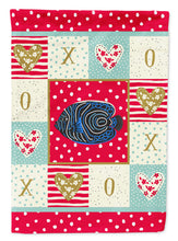Load image into Gallery viewer, Emperor Angelfish Love Flag Canvas House Size CK5469CHF
