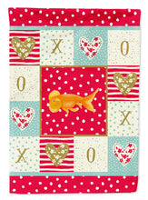 Load image into Gallery viewer, Bubble Eyed Goldfish Love Flag Canvas House Size CK5470CHF