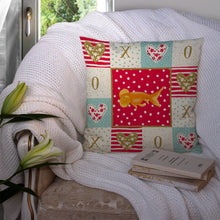 Load image into Gallery viewer, Bubble Eyed Goldfish Love Throw Pillow - 14x14 Decorative Pillow – Art for Your Home &amp; Patio CK5470PW1414