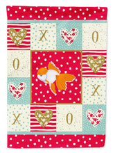 Load image into Gallery viewer, Oranda Red Cap Goldfish Love Flag Canvas House Size CK5475CHF