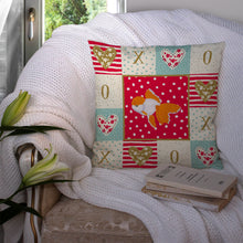 Load image into Gallery viewer, Oranda Red Cap Goldfish Love Throw Pillow - 14x14 Decorative Pillow – Art for Your Home &amp; Patio CK5475PW1414