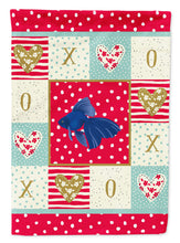 Load image into Gallery viewer, Veiltail Goldfish Love Flag Canvas House Size CK5481CHF