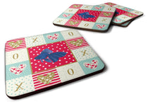 Load image into Gallery viewer, Veiltail Goldfish Love Coasters - Set of 4 Lightweight Foam, Absorbent Drink Coasters  CK5481FC