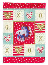 Load image into Gallery viewer, Comb Tail Betta Love Flag Canvas House Size CK5483CHF