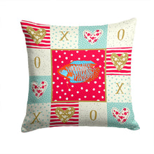 Load image into Gallery viewer, Dwarf Gourami Love Throw Pillow - 14x14 Decorative Pillow – Art for Your Home &amp; Patio CK5485PW1414