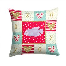 Load image into Gallery viewer, Giant Gourami Love Throw Pillow - 14x14 Decorative Pillow – Art for Your Home &amp; Patio CK5487PW1414