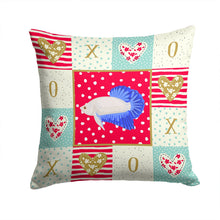 Load image into Gallery viewer, Plakat Betta Love Throw Pillow - 14x14 Decorative Pillow – Art for Your Home &amp; Patio CK5492PW1414