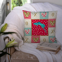 Load image into Gallery viewer, Sword Tail Guppy Love Throw Pillow - 14x14 Decorative Pillow – Art for Your Home &amp; Patio CK5498PW1414